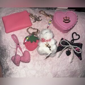 Juicy Couture purse charm set
